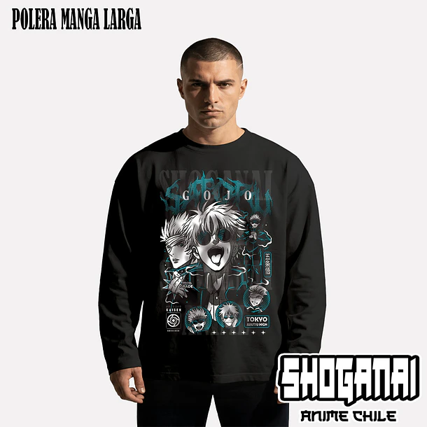 JJK48 OP2 Satoru Gojo - JUJUTSU KAISEN - ADULTO (Polera o Polerón) 3