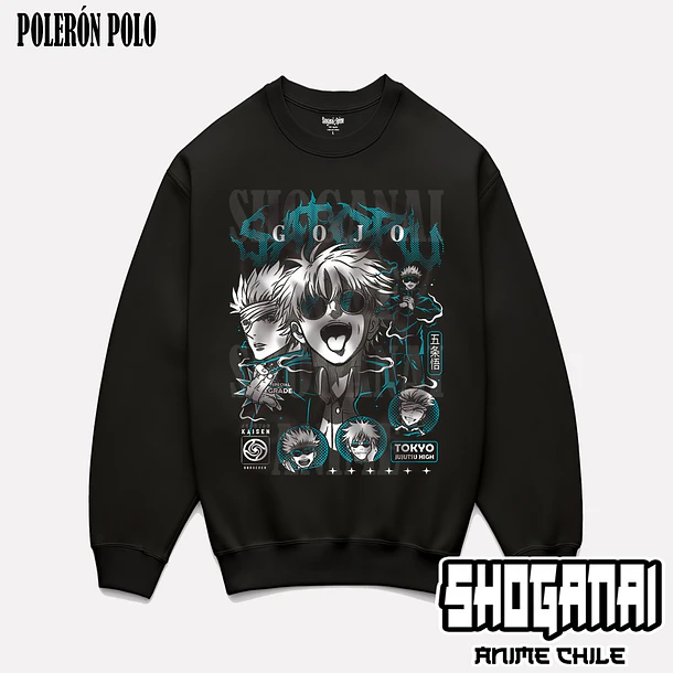 JJK48 OP2 Satoru Gojo - JUJUTSU KAISEN - ADULTO (Polera o Polerón) 6