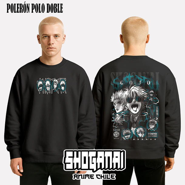 JJK48 OP2 Satoru Gojo - JUJUTSU KAISEN - ADULTO (Polera o Polerón) 7