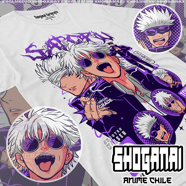 JJK48 Satoru Gojo - JUJUTSU KAISEN - ADULTO (Polera o Polerón) 2