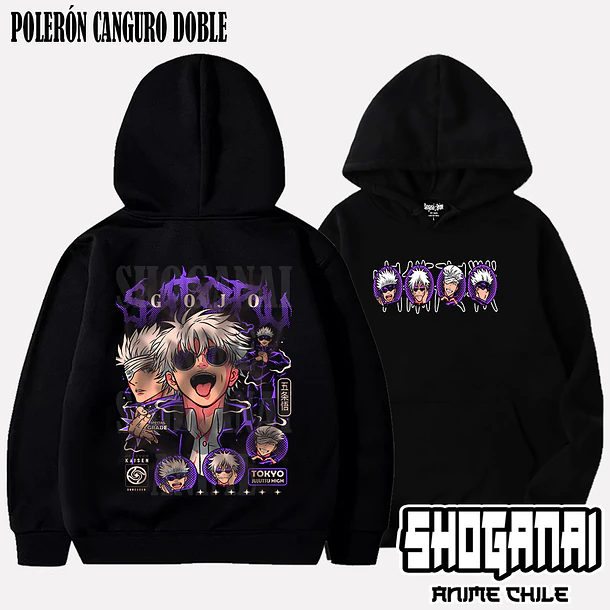 JJK48 Satoru Gojo - JUJUTSU KAISEN - ADULTO (Polera o Polerón) 6