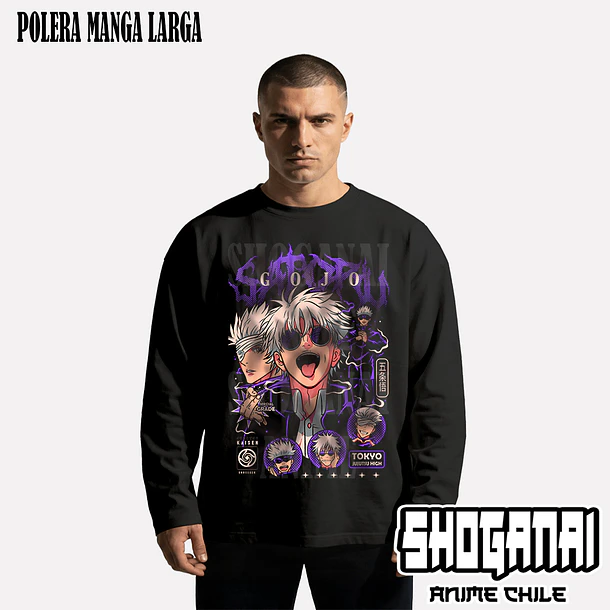 JJK48 Satoru Gojo - JUJUTSU KAISEN - ADULTO (Polera o Polerón) 4