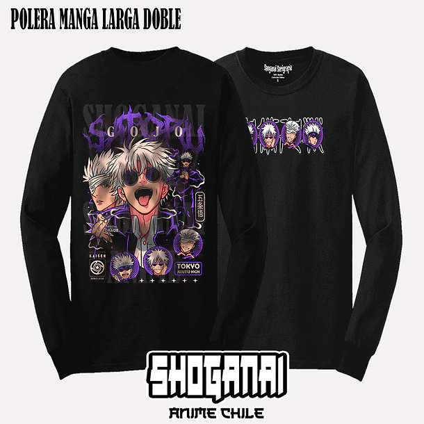 JJK48 Satoru Gojo - JUJUTSU KAISEN - ADULTO (Polera o Polerón) 5