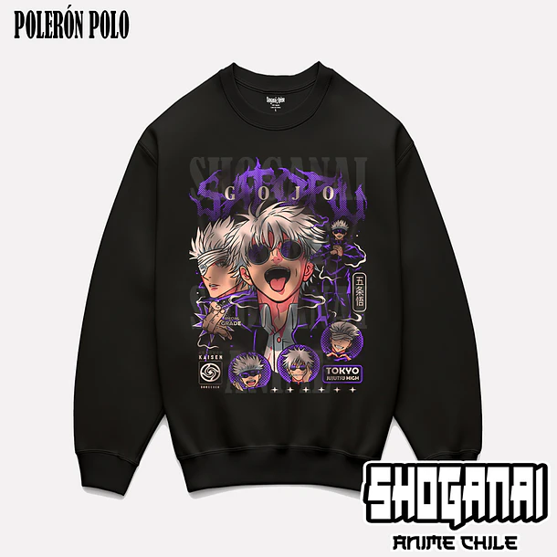 JJK48 Satoru Gojo - JUJUTSU KAISEN - ADULTO (Polera o Polerón) 7