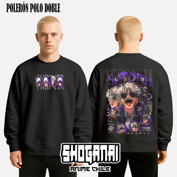 JJK48 Satoru Gojo - JUJUTSU KAISEN - ADULTO (Polera o Polerón) 8