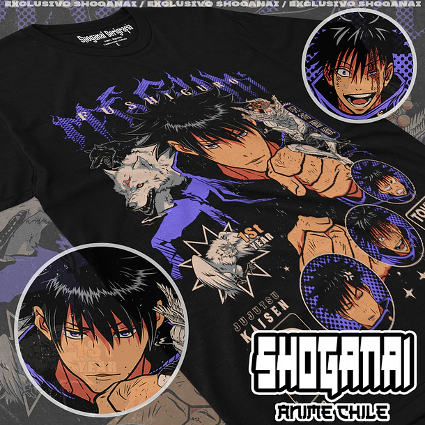 JJK51 Megumi Fushiguro - JUJUTSU KAISEN - ADULTO (Polera o Polerón) 1