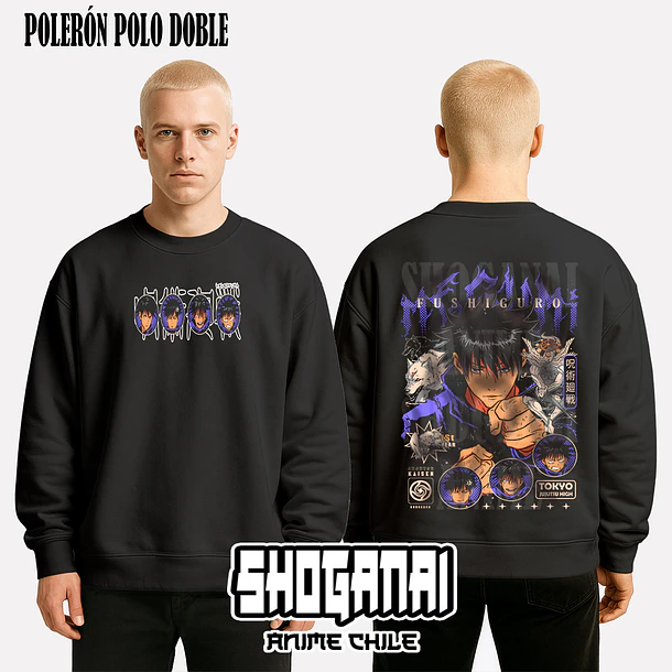 JJK51 Megumi Fushiguro - JUJUTSU KAISEN - ADULTO (Polera o Polerón) 8