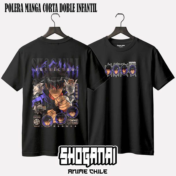 JJK51 Megumi Fushiguro - JUJUTSU KAISEN - INFANTIL (Polera o Polerón) 3