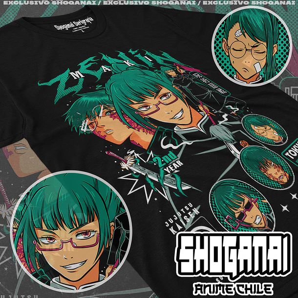 JJK54 Maki Zenin - JUJUTSU KAISEN - ADULTO (Polera o Polerón) 1
