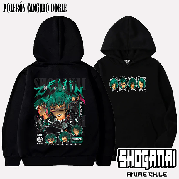 JJK54 Maki Zenin - JUJUTSU KAISEN - ADULTO (Polera o Polerón) 6