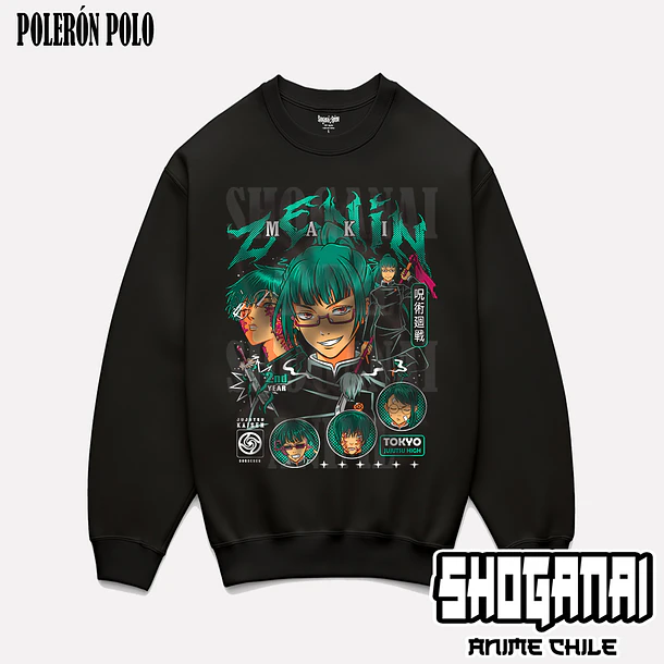 JJK54 Maki Zenin - JUJUTSU KAISEN - ADULTO (Polera o Polerón) 7