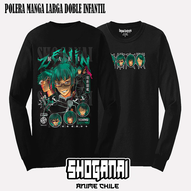 JJK54 Maki Zenin - JUJUTSU KAISEN - INFANTIL (Polera o Polerón) 5