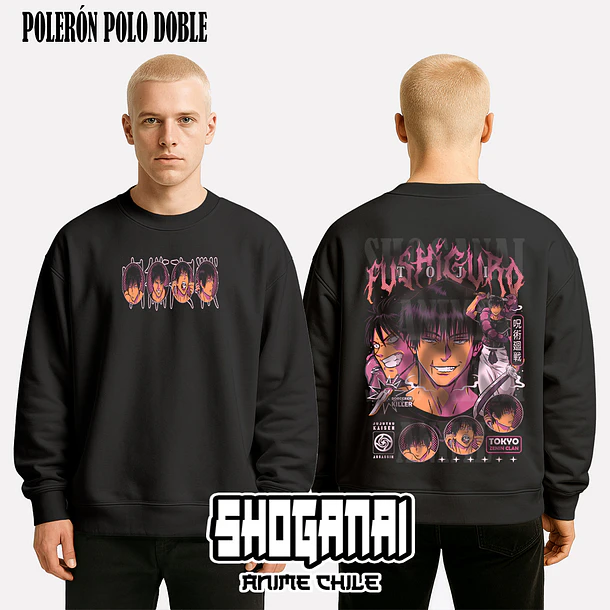 JJK55 Toji Fushiguro - JUJUTSU KAISEN - ADULTO (Polera o Polerón) 8