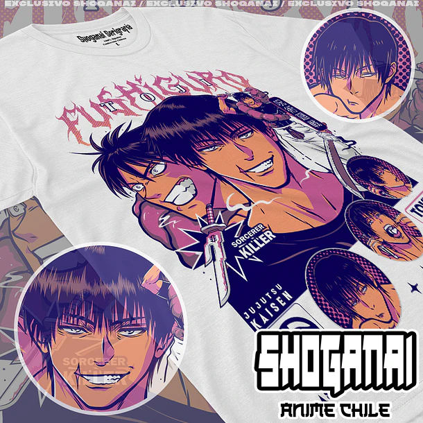 JJK55 Toji Fushiguro - JUJUTSU KAISEN - INFANTIL (Polera o Polerón) 2