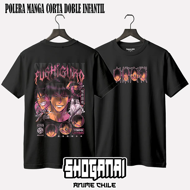JJK55 Toji Fushiguro - JUJUTSU KAISEN - INFANTIL (Polera o Polerón) 3