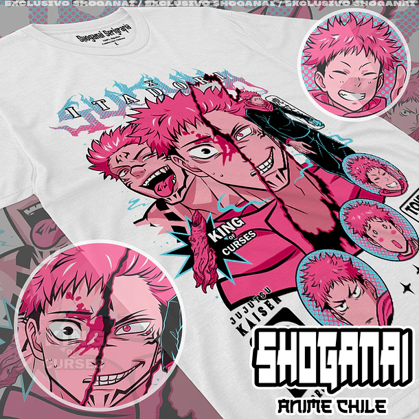 JJK56 Itadori X Sukuna - JUJUTSU KAISEN - ADULTO (Polera o Polerón) 2