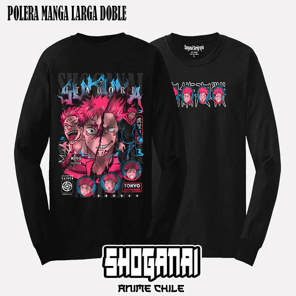 JJK56 Itadori X Sukuna - JUJUTSU KAISEN - ADULTO (Polera o Polerón) 5