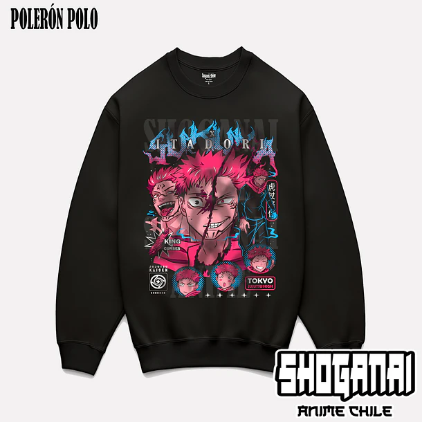 JJK56 Itadori X Sukuna - JUJUTSU KAISEN - ADULTO (Polera o Polerón) 7