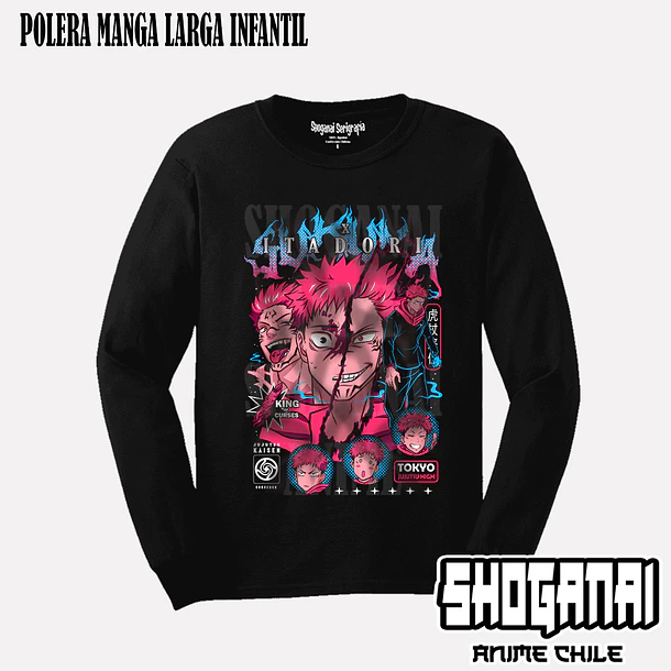 JJK56 Itadori X Sukuna - JUJUTSU KAISEN - INFANTIL (Polera o Polerón) 4