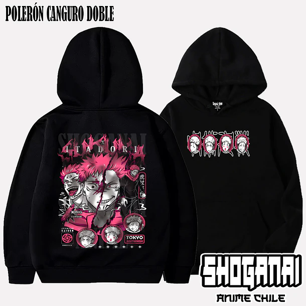 JJK56 OP2 Itadori X Sukuna - JUJUTSU KAISEN - ADULTO (Polera o Polerón) 5