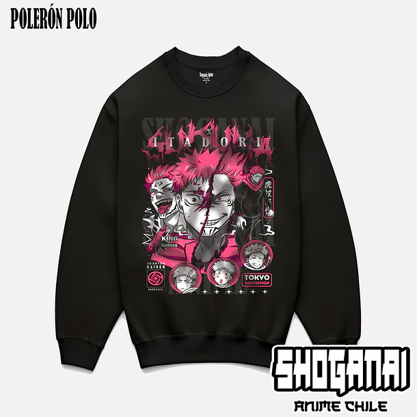 JJK56 OP2 Itadori X Sukuna - JUJUTSU KAISEN - ADULTO (Polera o Polerón) 6