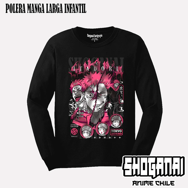JJK56 OP2 Itadori X Sukuna - JUJUTSU KAISEN - INFANTIL (Polera o Polerón) 3