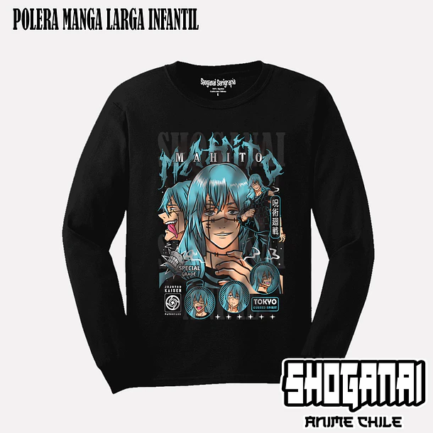 JJK57 Mahito - JUJUTSU KAISEN - INFANTIL (Polera o Polerón) 4
