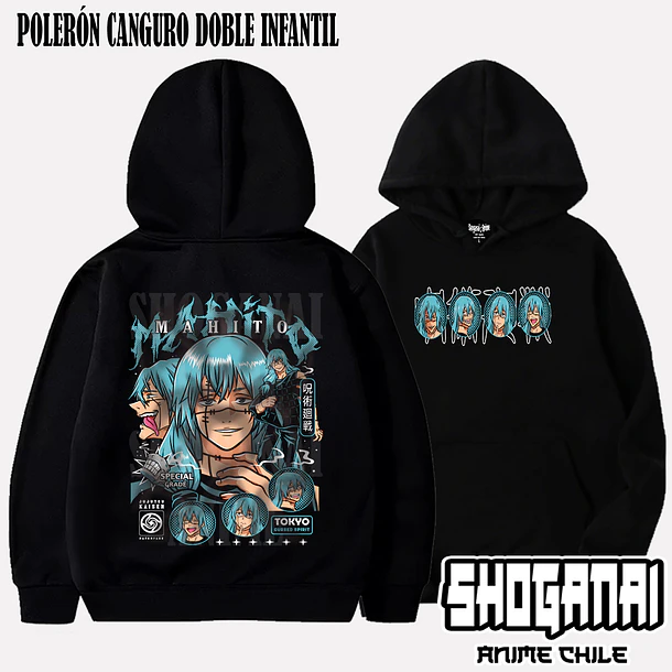 JJK57 Mahito - JUJUTSU KAISEN - INFANTIL (Polera o Polerón) 6