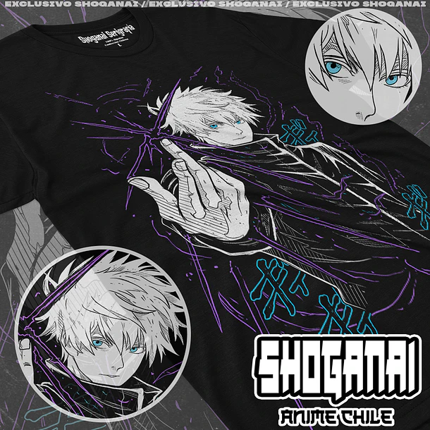 JJK60 Satoru Gojo - JUJUTSU KAISEN - ADULTO (Polera o Polerón) 1
