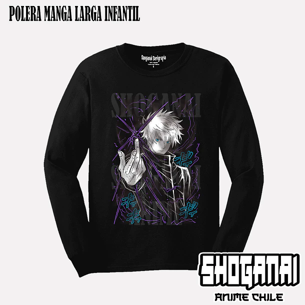 JJK60 Satoru Gojo - JUJUTSU KAISEN - INFANTIL (Polera o Polerón) 3