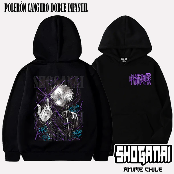 JJK60 Satoru Gojo - JUJUTSU KAISEN - INFANTIL (Polera o Polerón) 5
