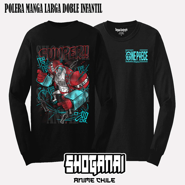 OP22 Franky - ONE PIECE - INFANTIL (Polera o Polerón) 4