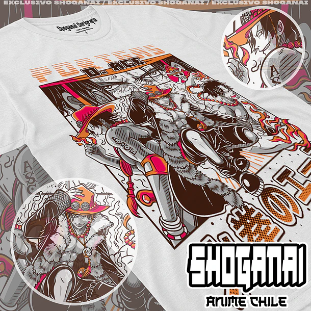 OP23 Portgas D. Ace - ONE PIECE - INFANTIL (Polera o Polerón) 2