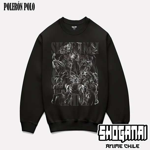 DB02 Goku Fases - DRAGON BALL - ADULTO (Polera o Polerón) 6