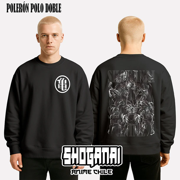 DB02 Goku Fases - DRAGON BALL - ADULTO (Polera o Polerón) 7