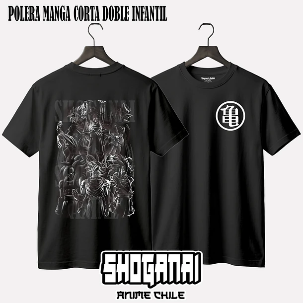 DB02 Goku Fases - DRAGON BALL - INFANTIL (Polera o Polerón) 2
