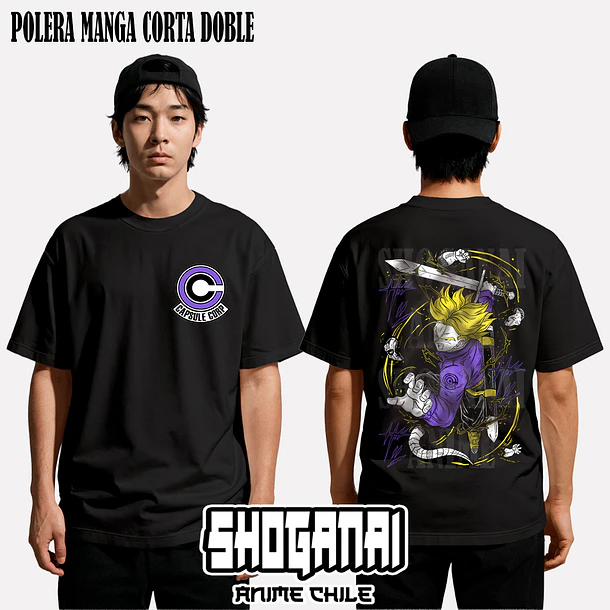 DB03 Trunks del Futuro - DRAGON BALL - ADULTO (Polera o Polerón) 2