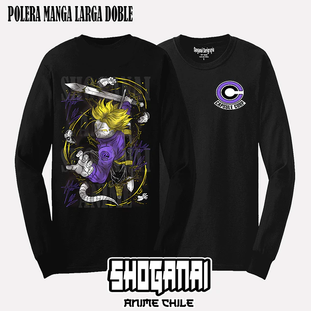 DB03 Trunks del Futuro - DRAGON BALL - ADULTO (Polera o Polerón) 4