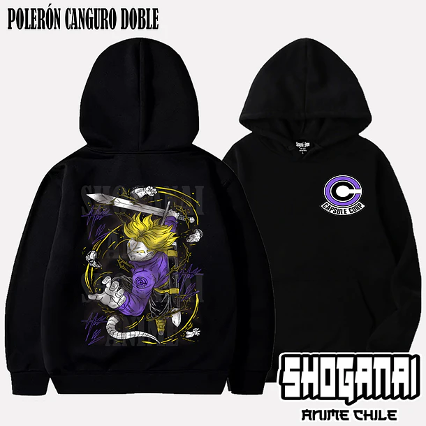 DB03 Trunks del Futuro - DRAGON BALL - ADULTO (Polera o Polerón) 5