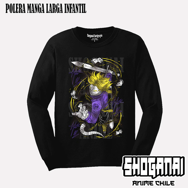 DB03 Trunks del Futuro - DRAGON BALL - INFANTIL (Polera o Polerón) 3