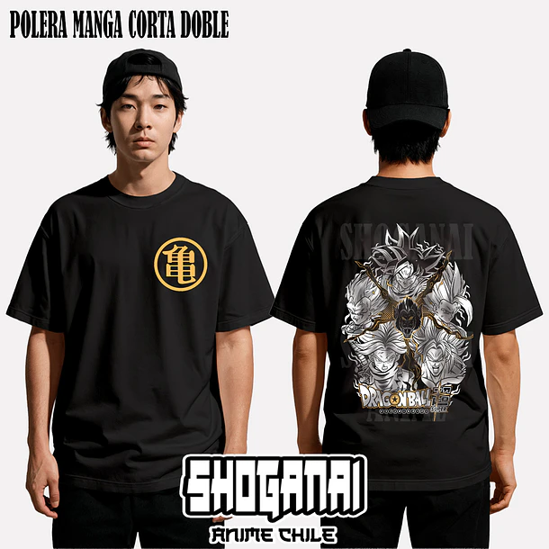 DB04 Saiyajins - DRAGON BALL - ADULTO (Polera o Polerón) 2