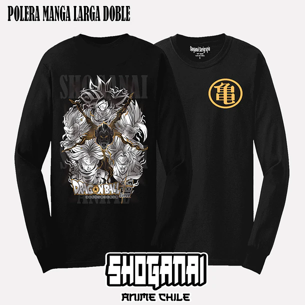 DB04 Saiyajins - DRAGON BALL - ADULTO (Polera o Polerón) 4