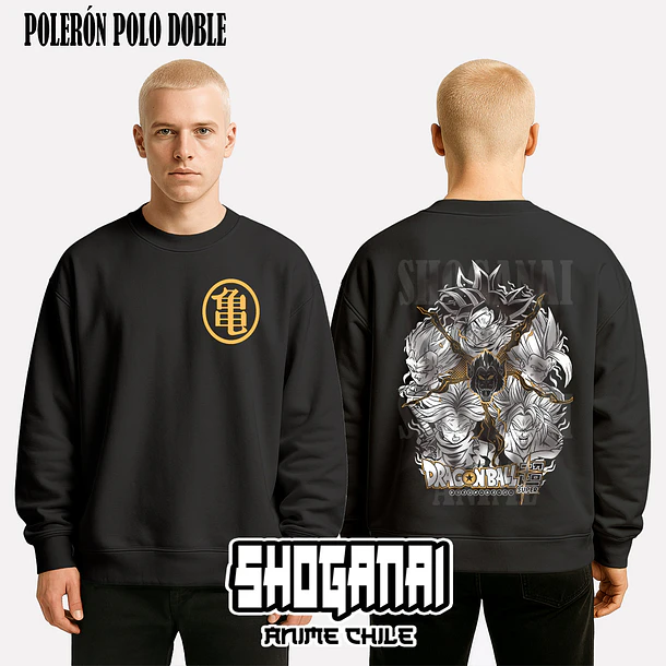 DB04 Saiyajins - DRAGON BALL - ADULTO (Polera o Polerón) 7