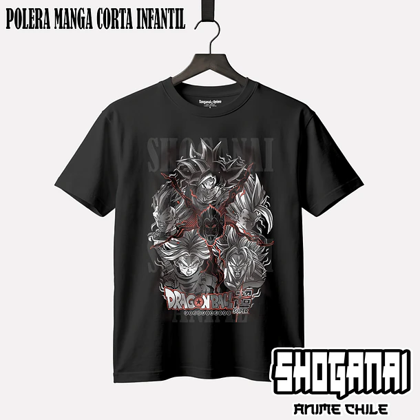 DB04 OP2 Saiyajins - DRAGON BALL - INFANTIL (Polera o Polerón) 1