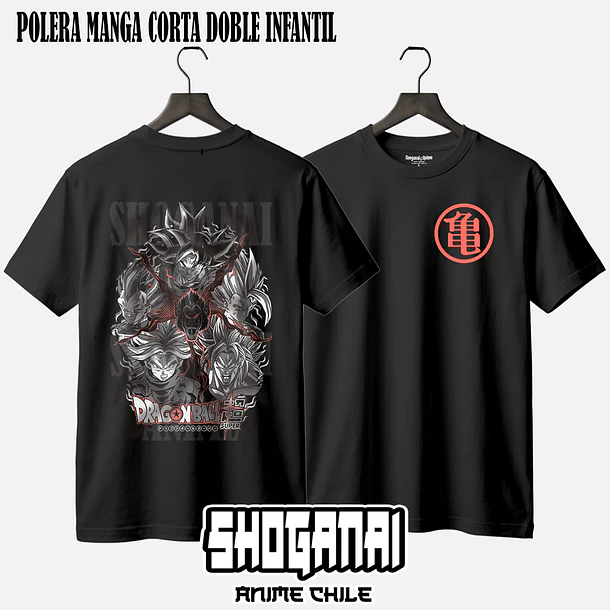 DB04 OP2 Saiyajins - DRAGON BALL - INFANTIL (Polera o Polerón) 2