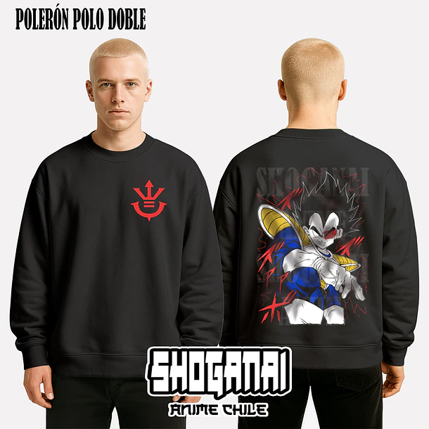 DB05 Vegeta - DRAGON BALL - ADULTO (Polera o Polerón) 7