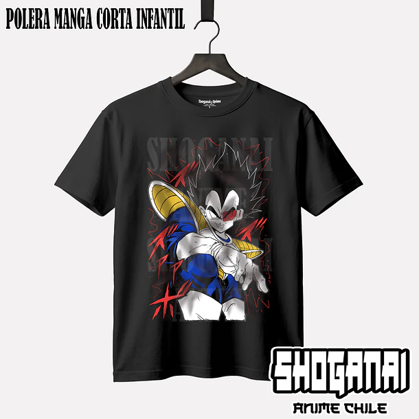 DB05 Vegeta - DRAGON BALL - INFANTIL (Polera o Polerón) 1