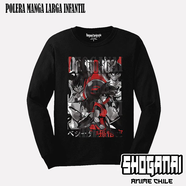 DB06 Goku y Vegeta - DRAGON BALL - INFANTIL (Polera o Polerón) 3