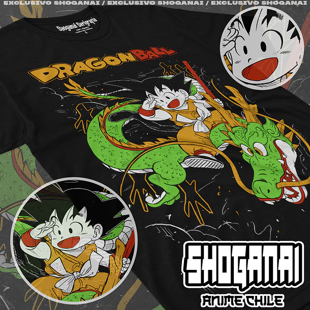 DB07 Son Goku - DRAGON BALL - ADULTO (Polera o Polerón) 1