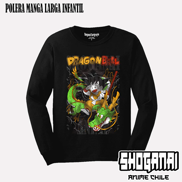 DB07 Son Goku - DRAGON BALL - INFANTIL (Polera o Polerón) 3